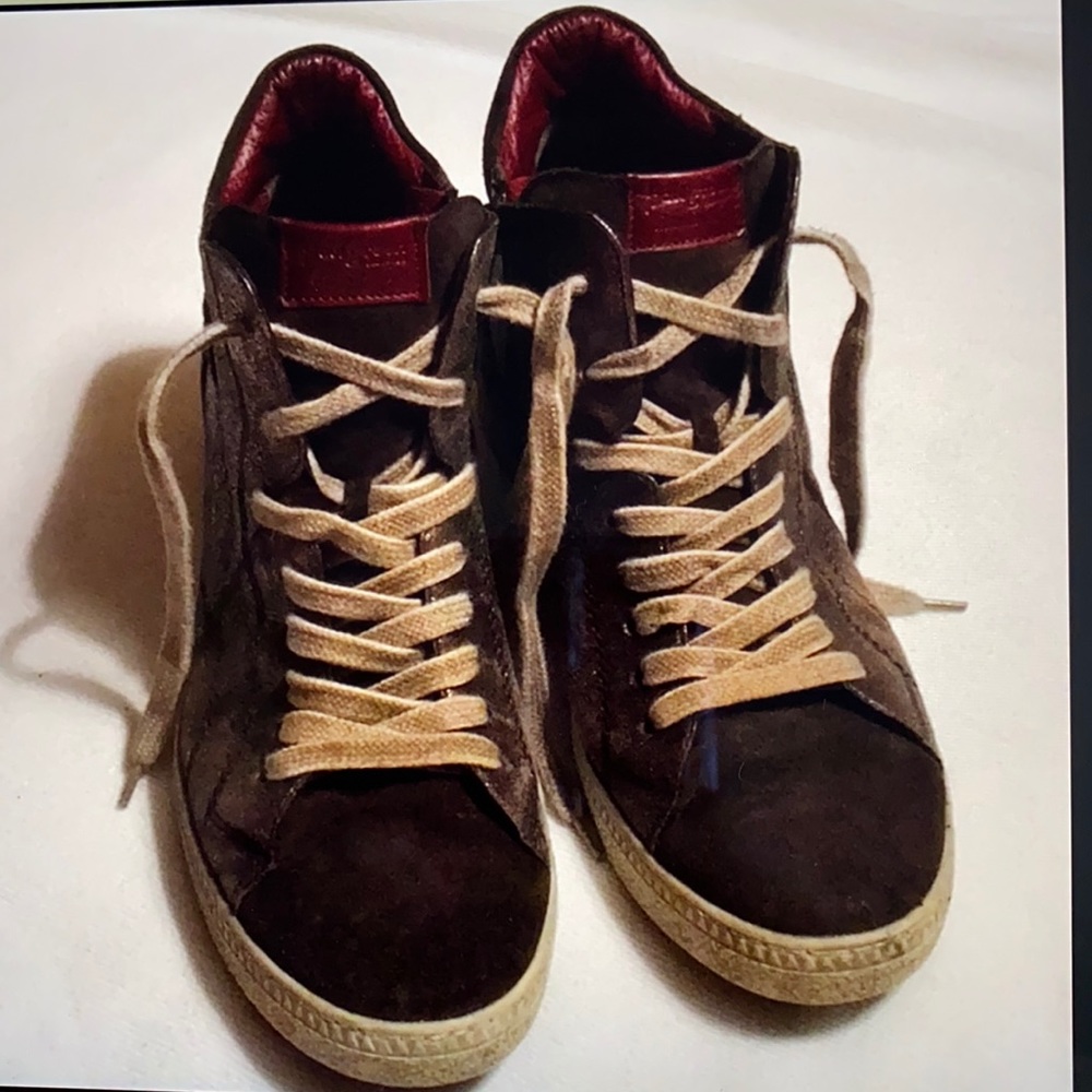 Paul Green Shimmering Metallic High Top Sneakers